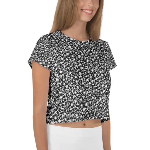 Ink Web on a Crop Tee