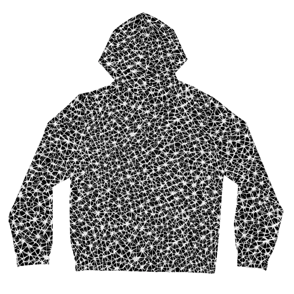 Ink Web on Women's Full-Zip Hoodie — Back