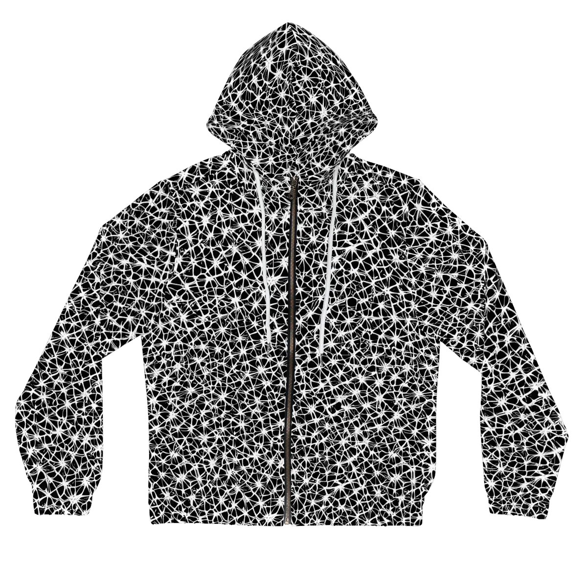 Ink Web on Women's Full-Zip Hoodie — Front