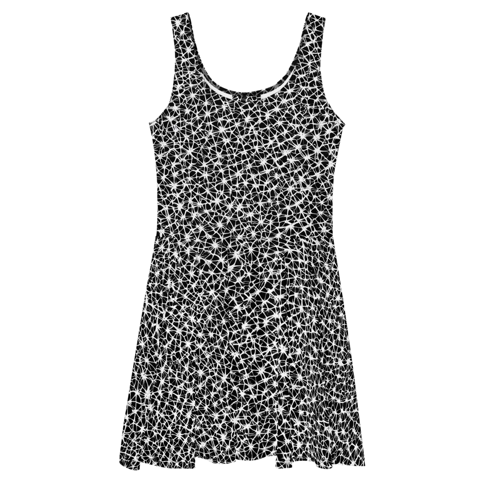 Ink Web on Skater Dress — Front