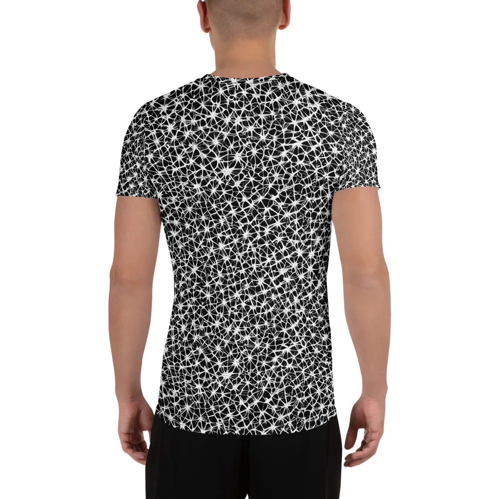 Ink Web on Men's Athletic T-Shirt — Back