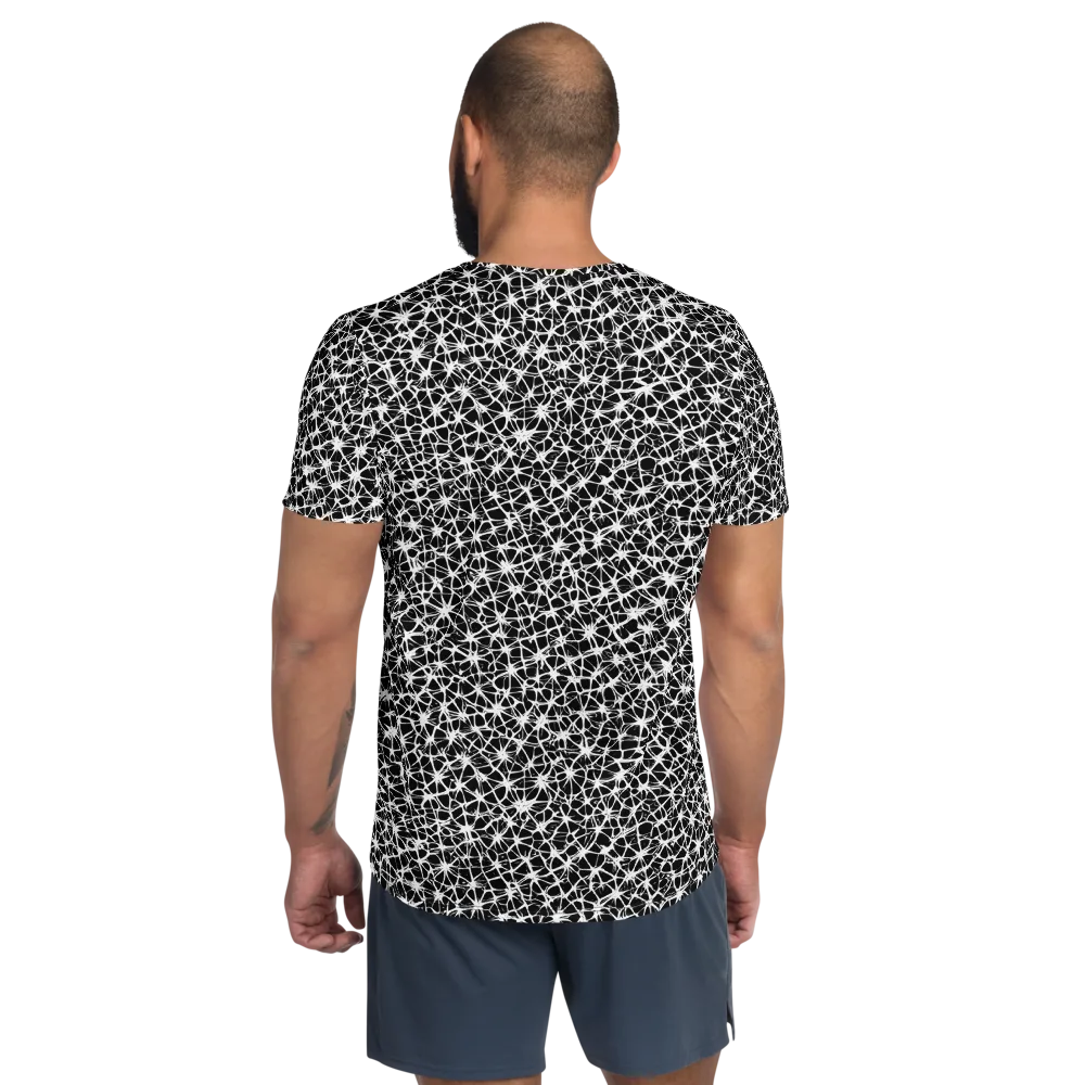 Ink Web on Men's Athletic T-Shirt — Back