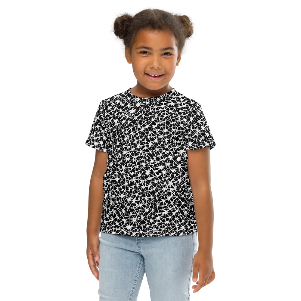 Ink Web on Kids Crew Neck T-Shirt — Front