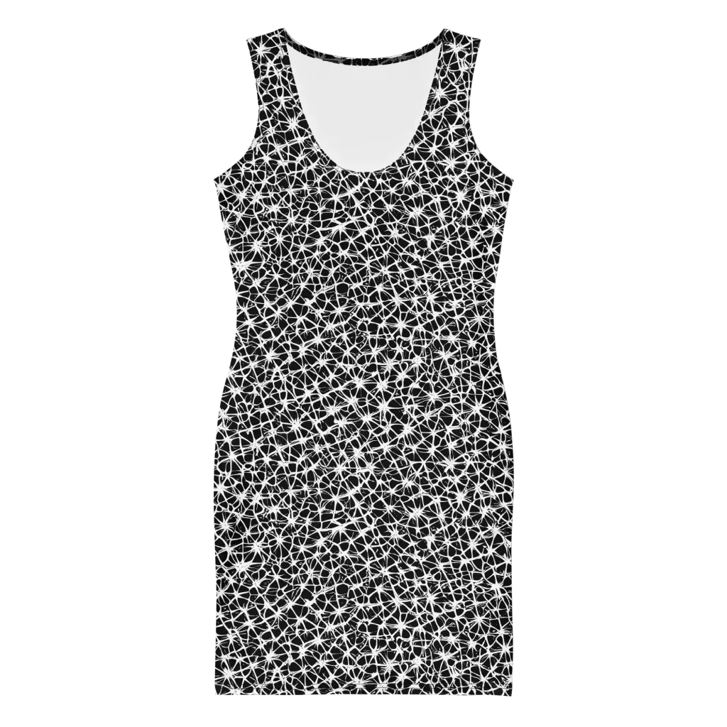 Ink Web on Bodycon Dress — Front