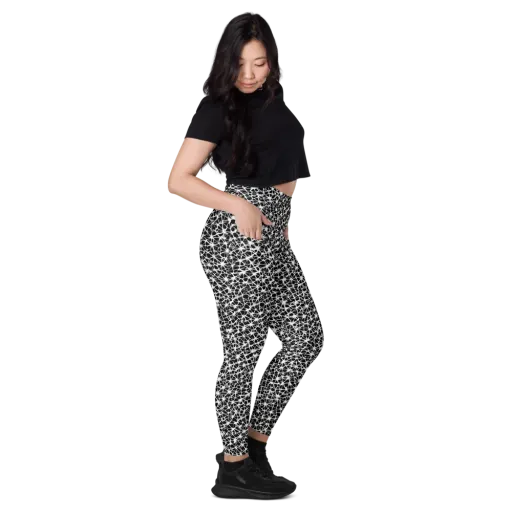 Ink Web on a Leggings with Pockets