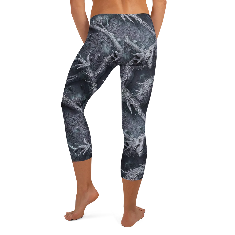 Wyrmwork on Capri Leggings — Back