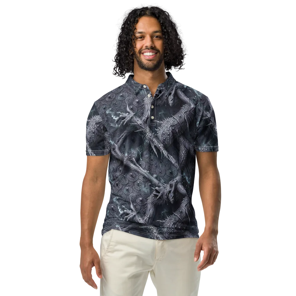 Wyrmwork on Men's Slim Fit Polo Shirt — Front