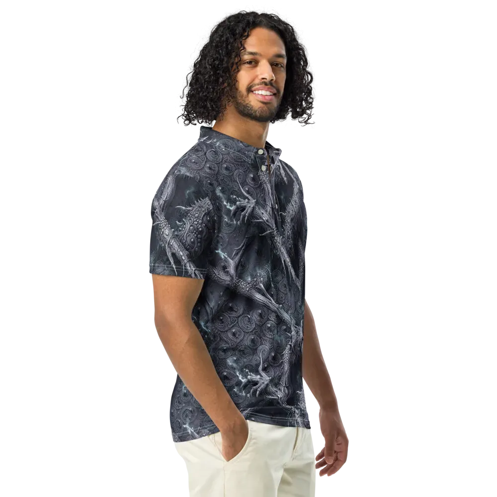 Wyrmwork on Men's Slim Fit Polo Shirt — Right Front
