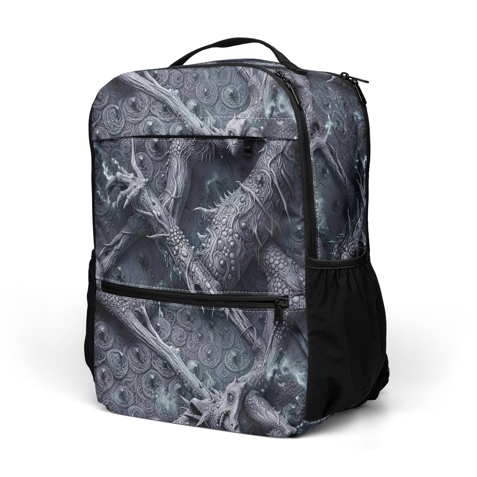 Wyrmwork on Utility Backpack — Left Front