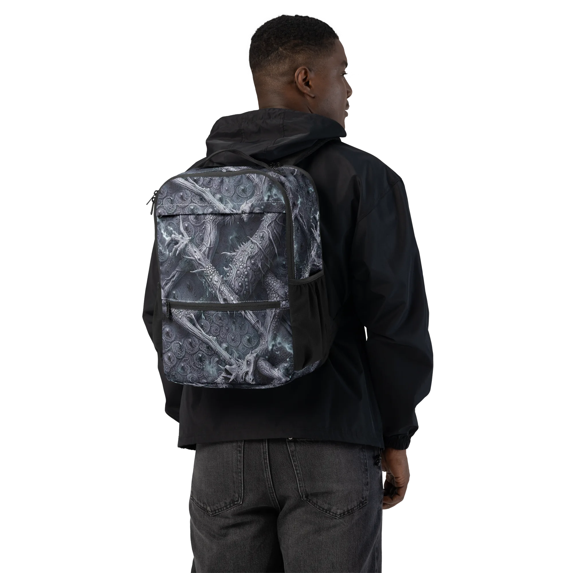 Wyrmwork on Utility Backpack — Back