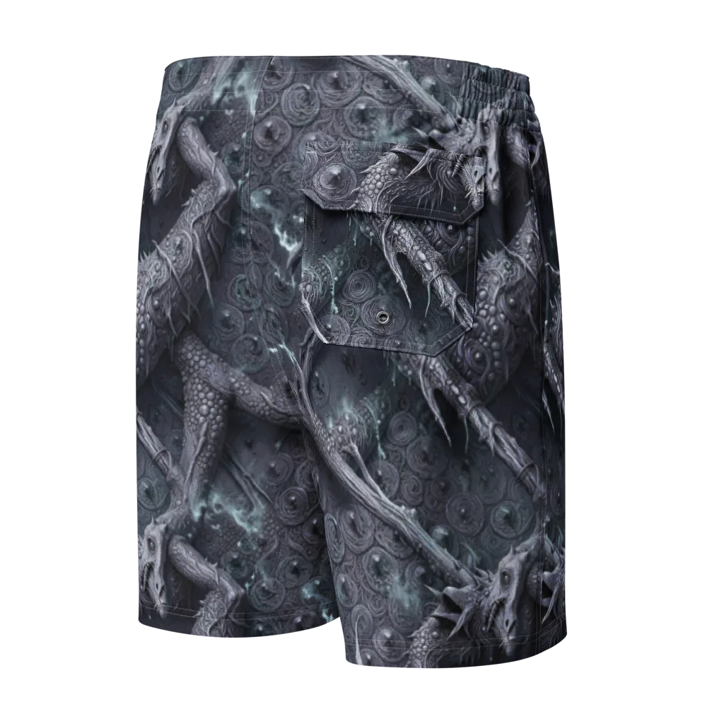 Wyrmwork on Men's Board Shorts — Back