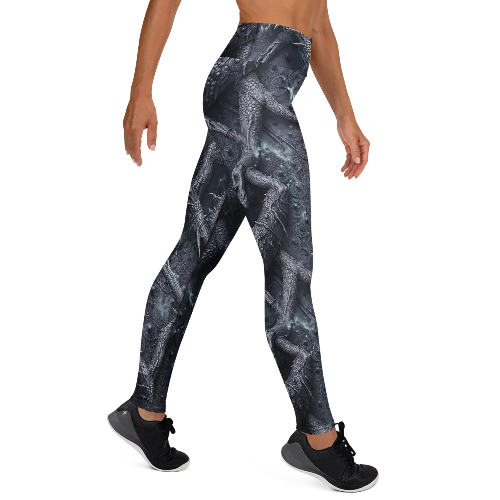 Wyrmwork on Yoga Leggings — Right