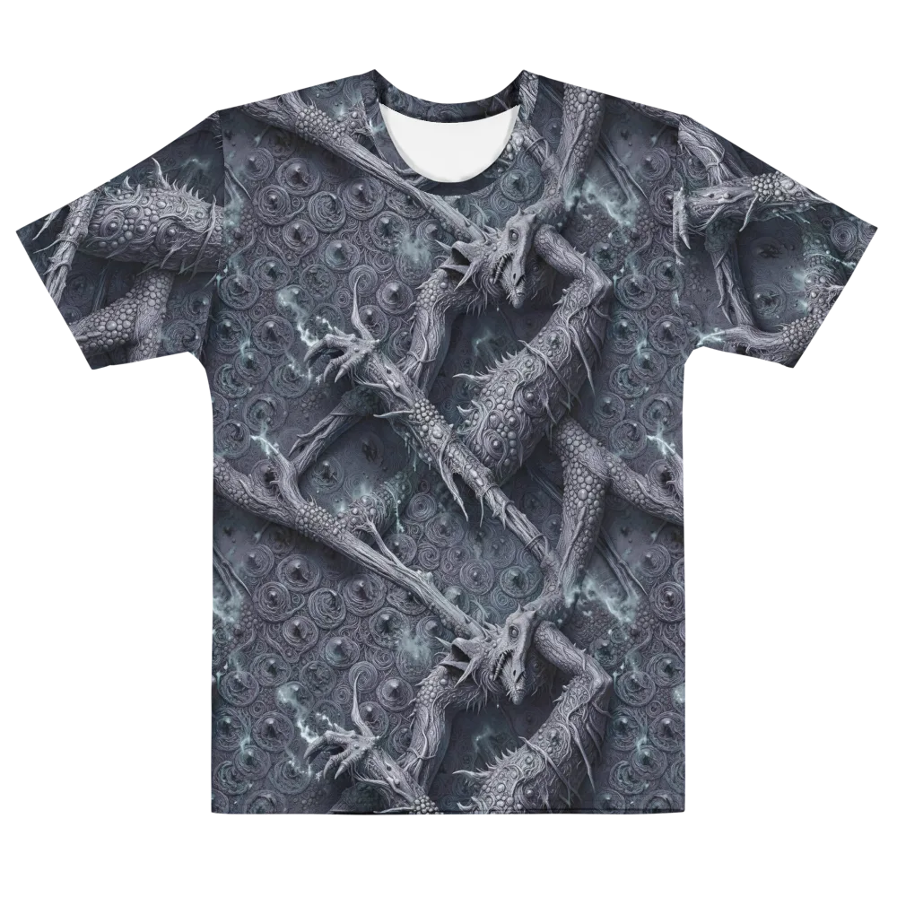 Wyrmwork on Men's Cotton Crew Neck T-Shirt — Front