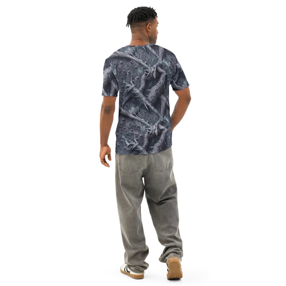 Wyrmwork on Men's Cotton Crew Neck T-Shirt — Back