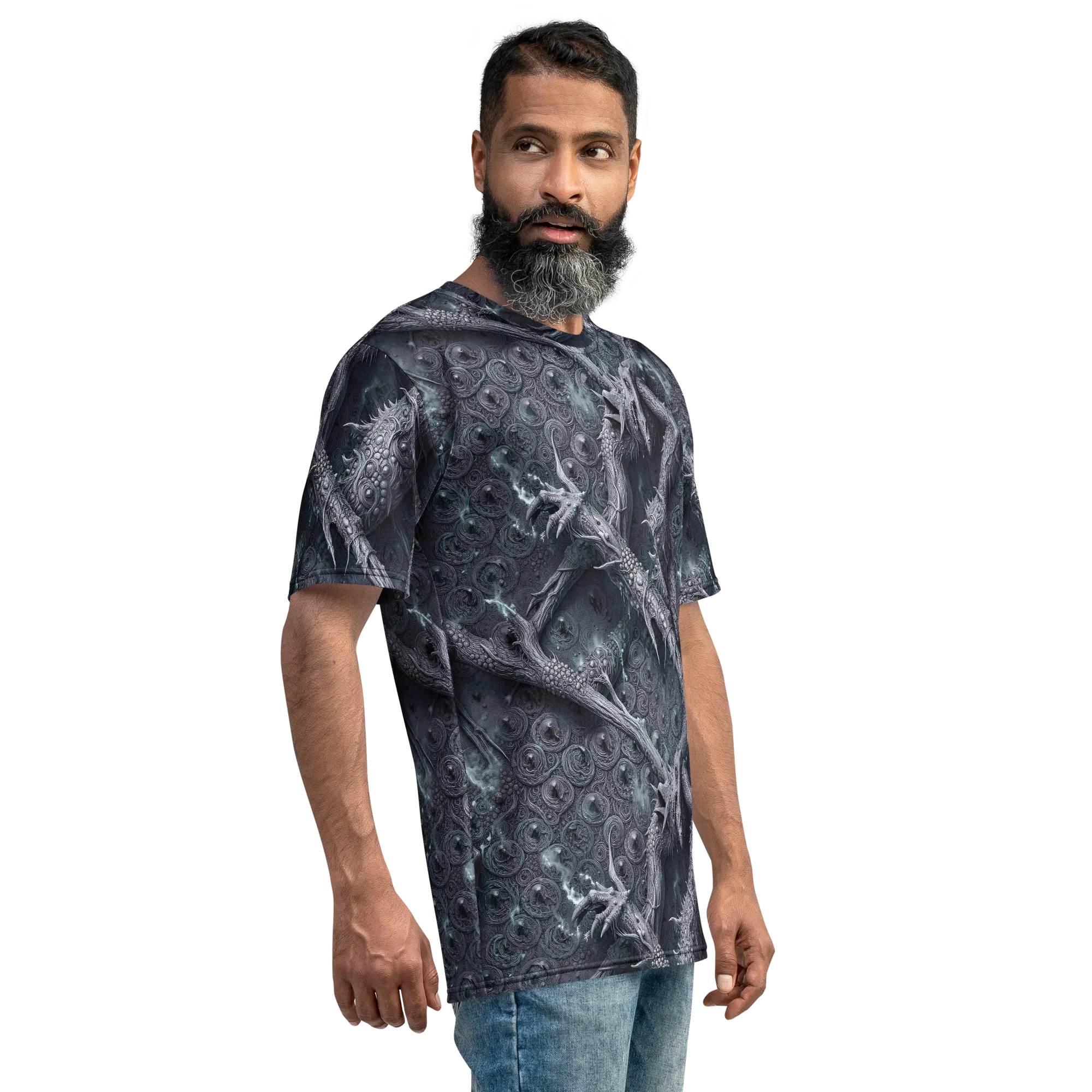 Wyrmwork on Men's Crew Neck T-Shirt — Right