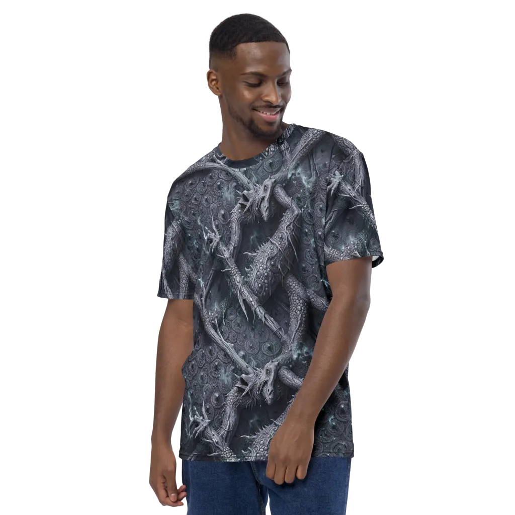 Wyrmwork on Men's Crew Neck T-Shirt — Left