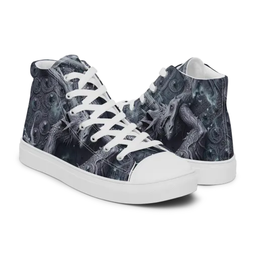 Wyrmwork on a Men's High Top Canvas Shoes