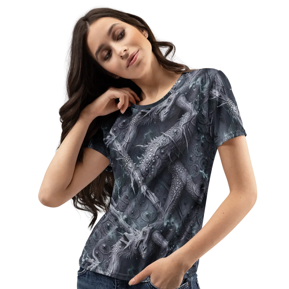 Wyrmwork on Women's Crew Neck T-Shirt — Left Front