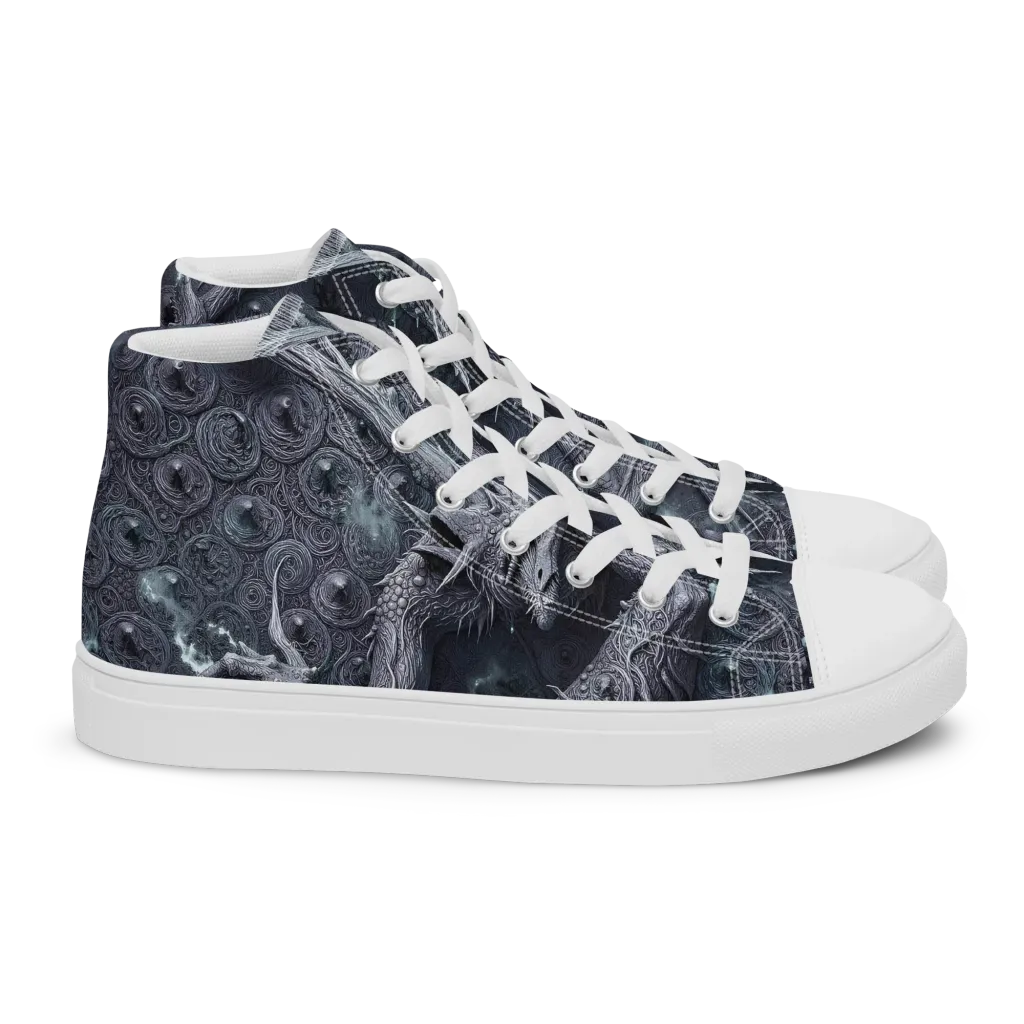 Wyrmwork on Women's High Top Canvas Shoes — Right