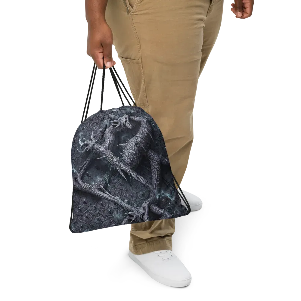 Wyrmwork on Drawstring Bag — Front