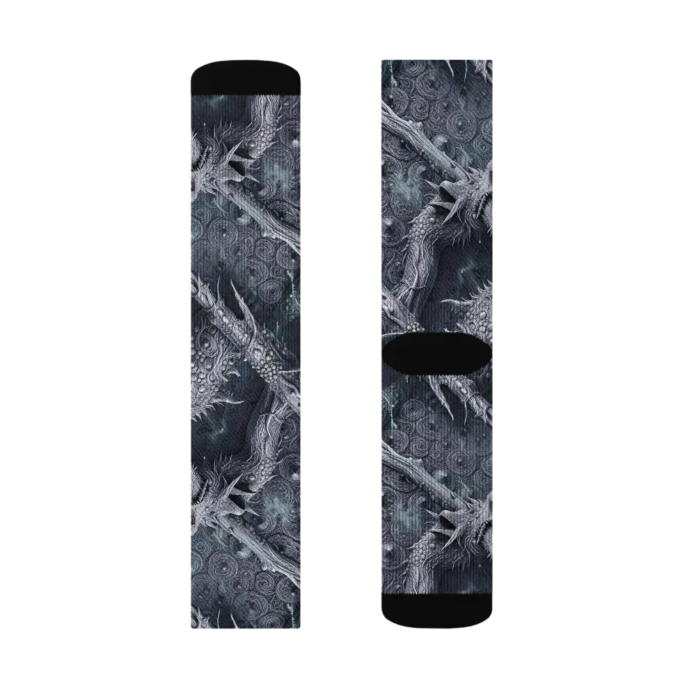 Wyrmwork on Socks — Right Sock