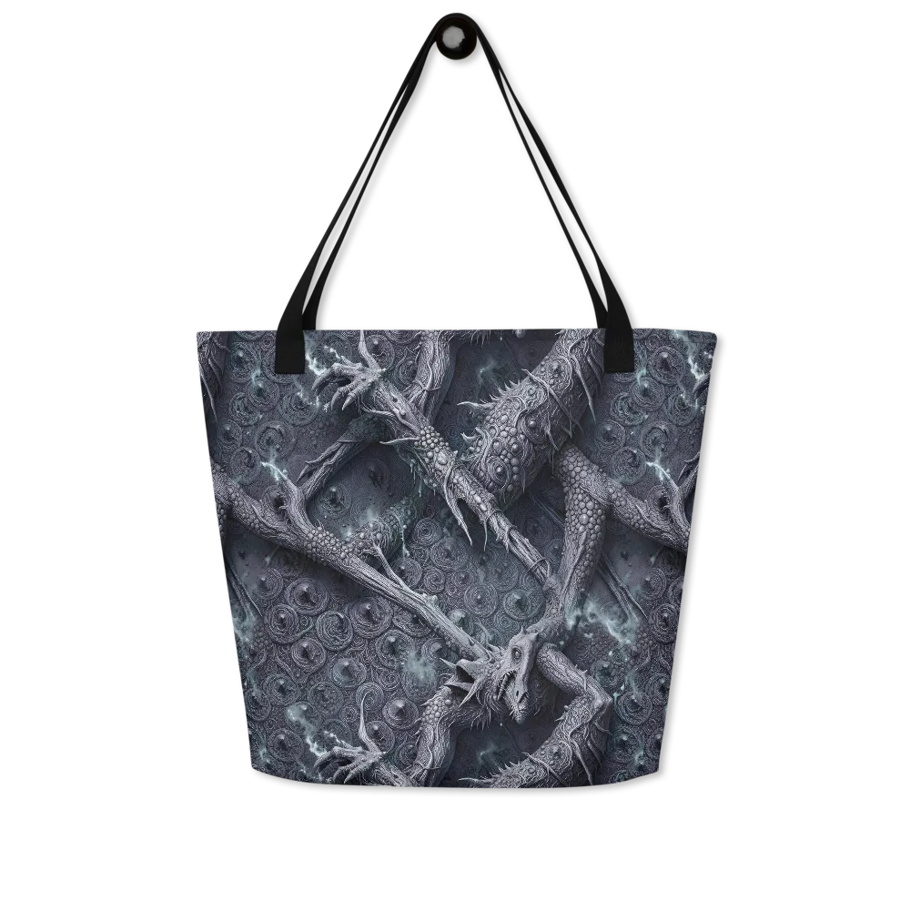Wyrmwork on Large Tote Bag W/ Pocket — Front