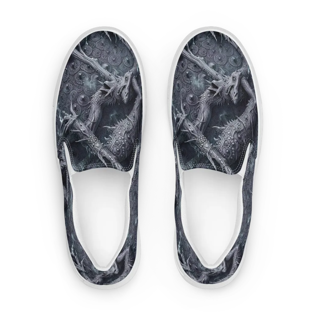 Wyrmwork on Women's Slip-On Canvas Shoes — Front