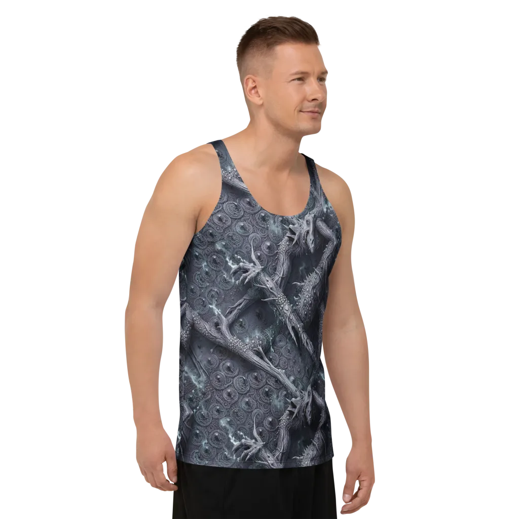 Wyrmwork on Men's Tank Top — Right Front
