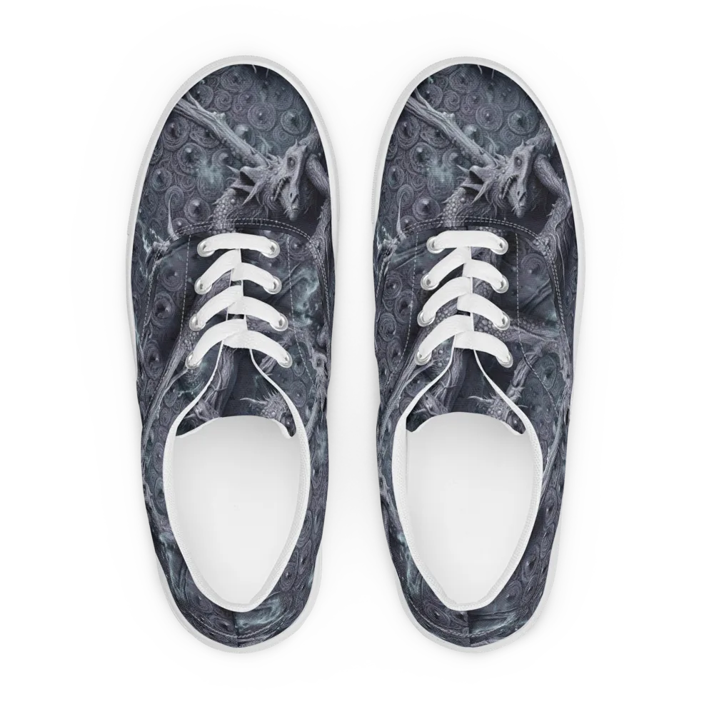 Wyrmwork on Men's Lace-Up Canvas Shoes — Front