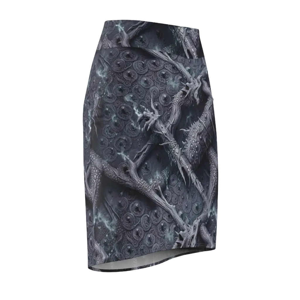 Wyrmwork on Pencil Skirt — Front Side