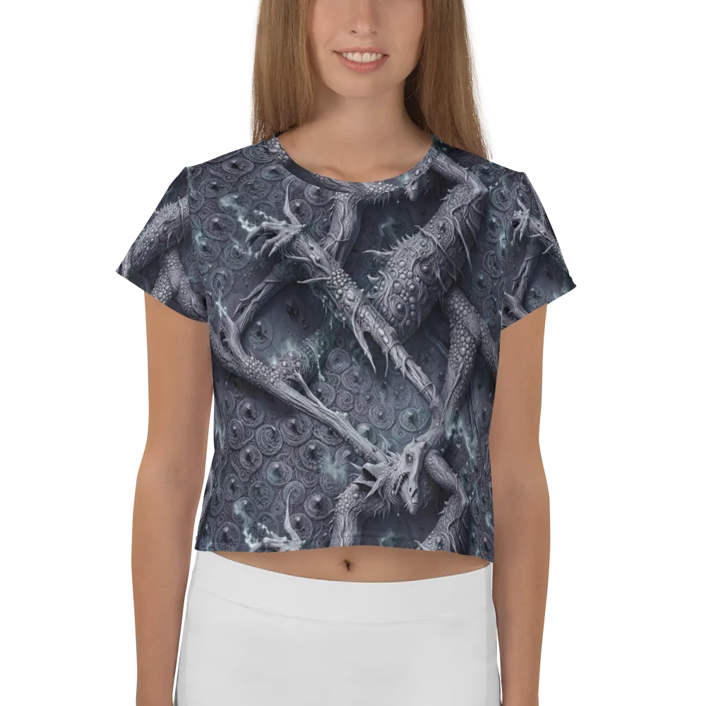 Wyrmwork on Crop Tee — Front