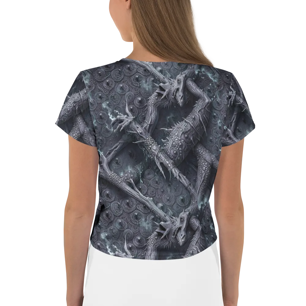 Wyrmwork on Crop Tee — Back