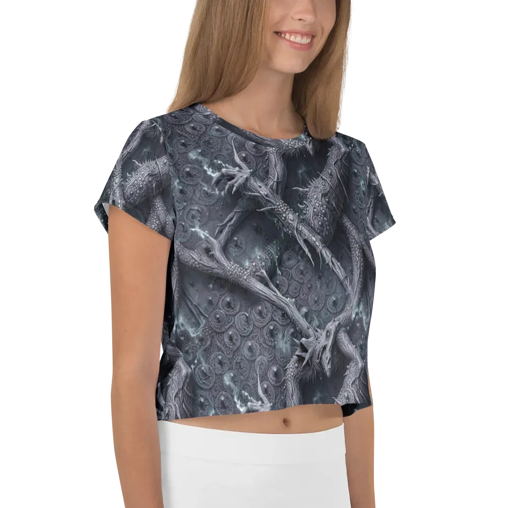 Wyrmwork on Crop Tee — Right