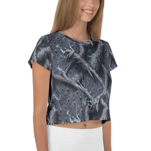 Wyrmwork on a Crop Tee