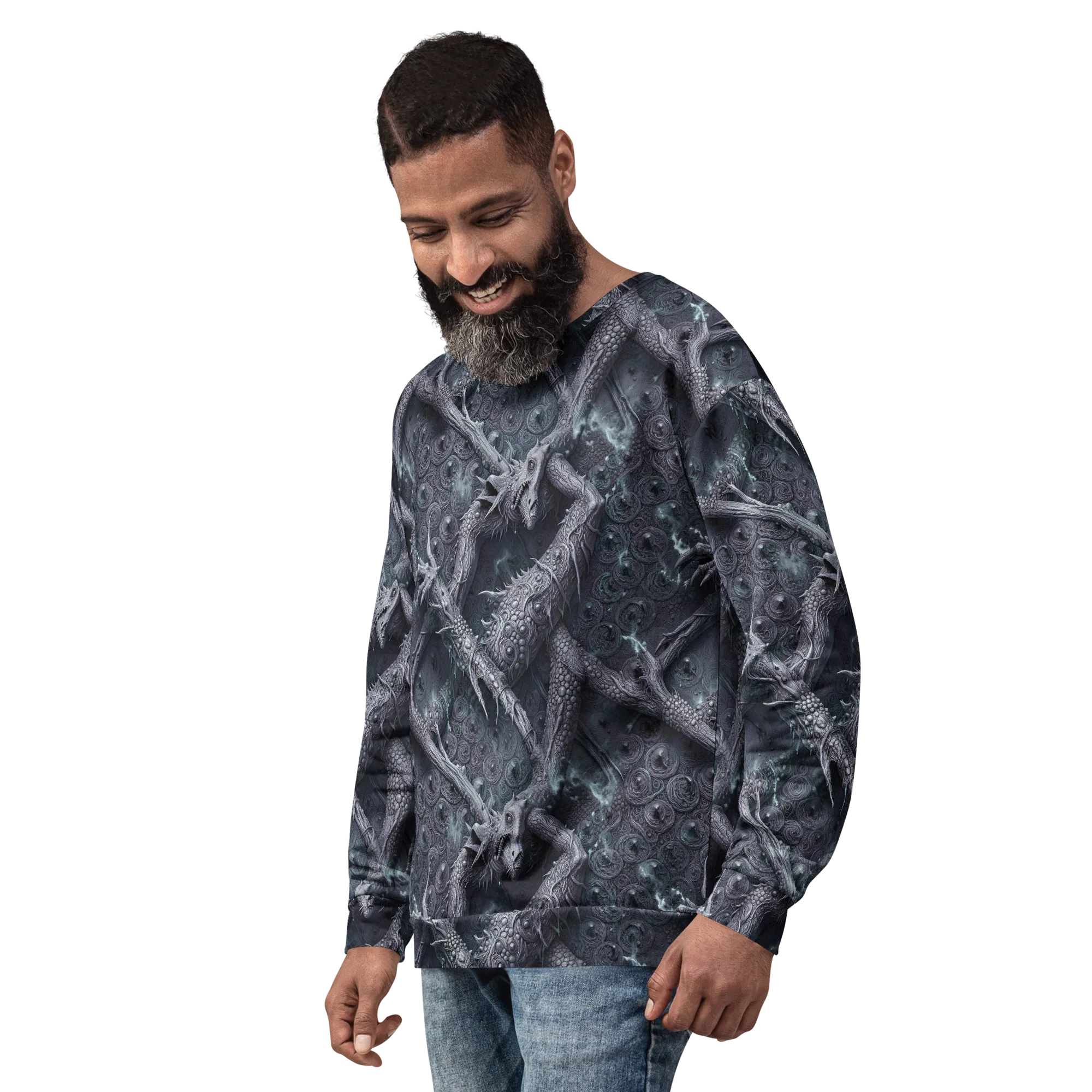 Wyrmwork on Sweatshirt — Left Front