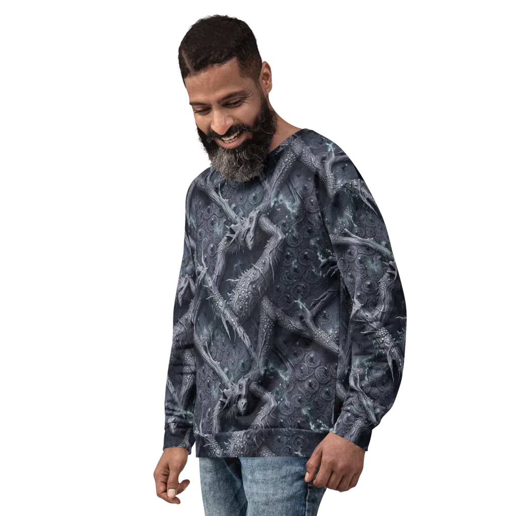 Wyrmwork on Sweatshirt — Left Front