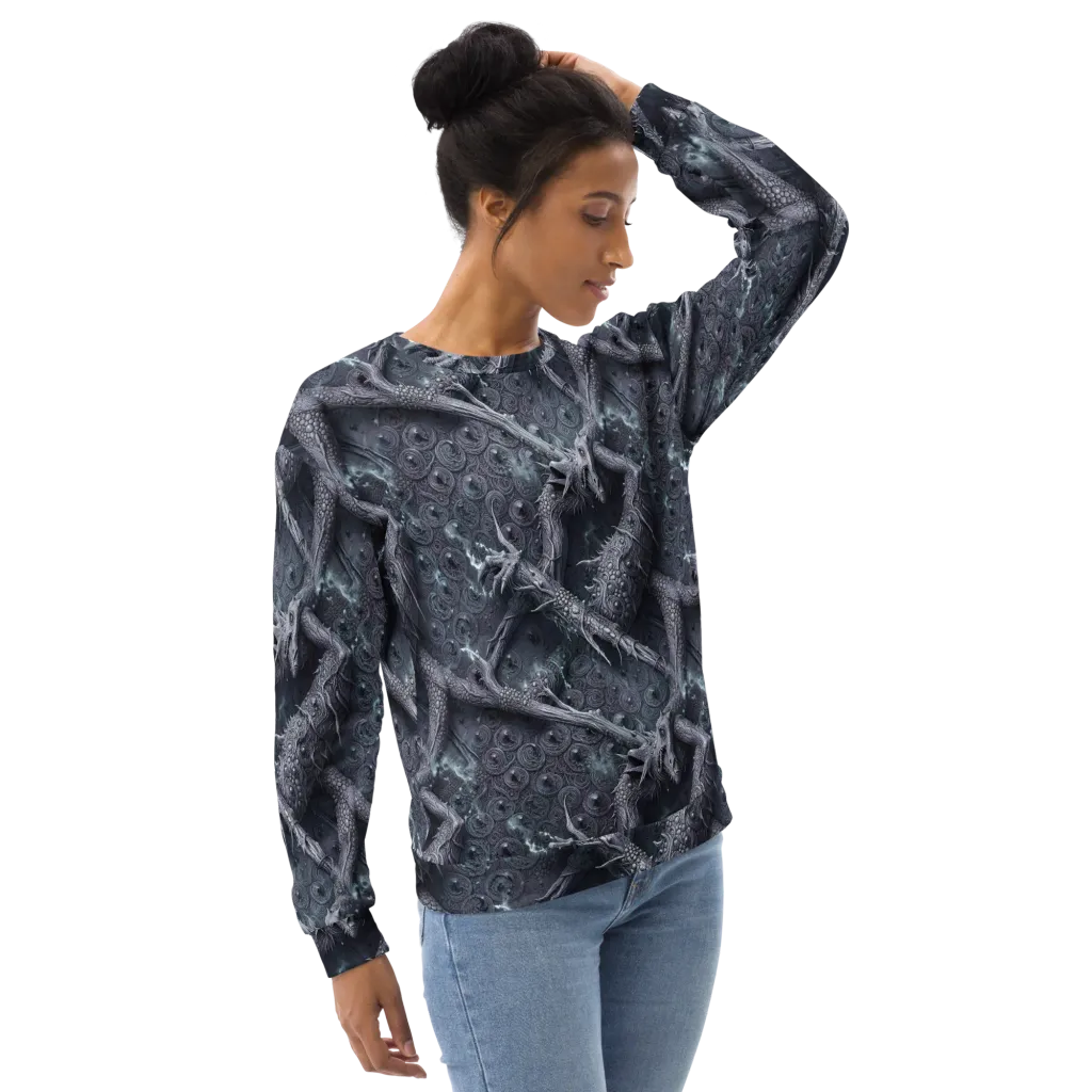 Wyrmwork on Sweatshirt — Right Front