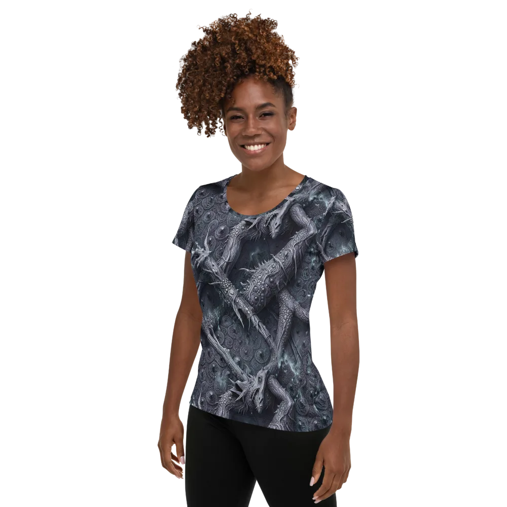 Wyrmwork on Women's Athletic T-Shirt — Left