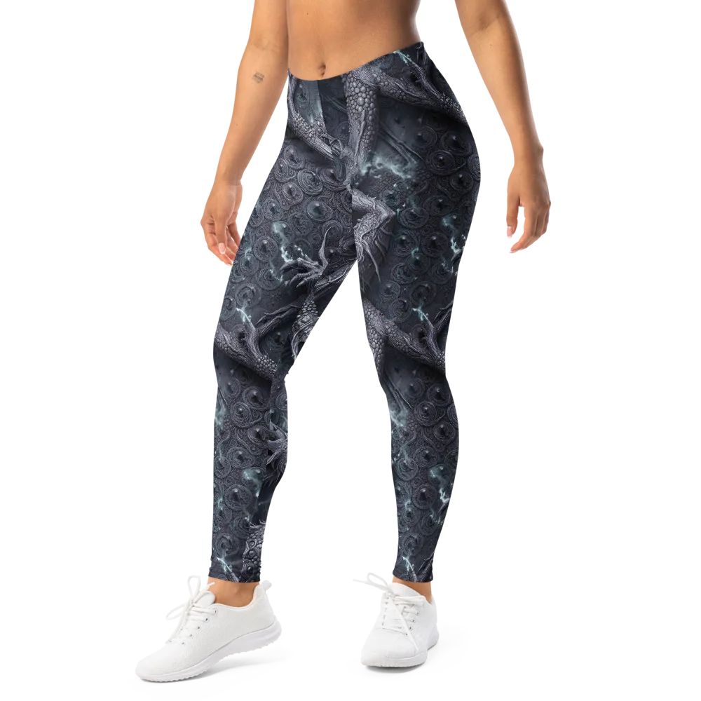 Wyrmwork on Leggings — Left Front