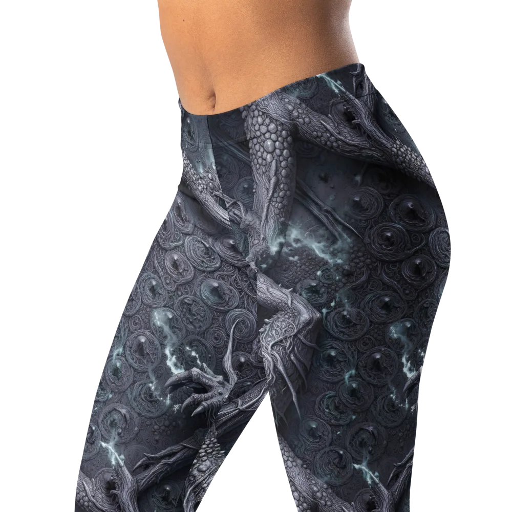 Wyrmwork on Leggings — Left Front