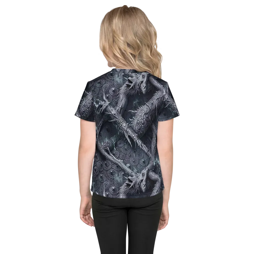 Wyrmwork on Kids Crew Neck T-Shirt — Back