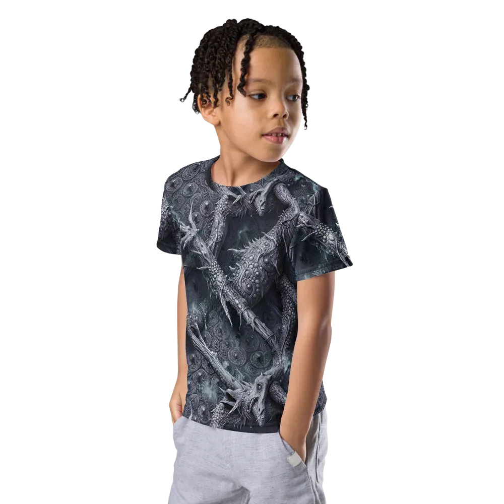 Wyrmwork on Kids Crew Neck T-Shirt — Left Front