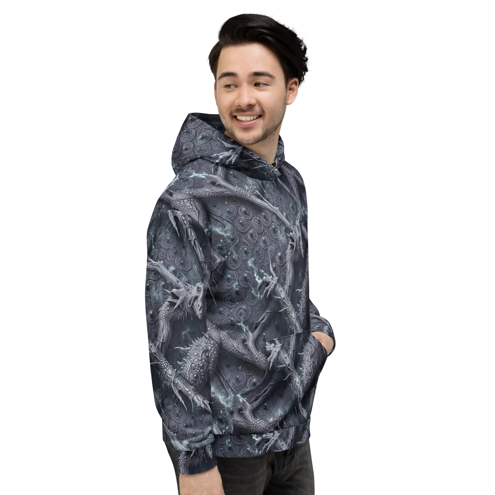Wyrmwork on Hoodie — Right