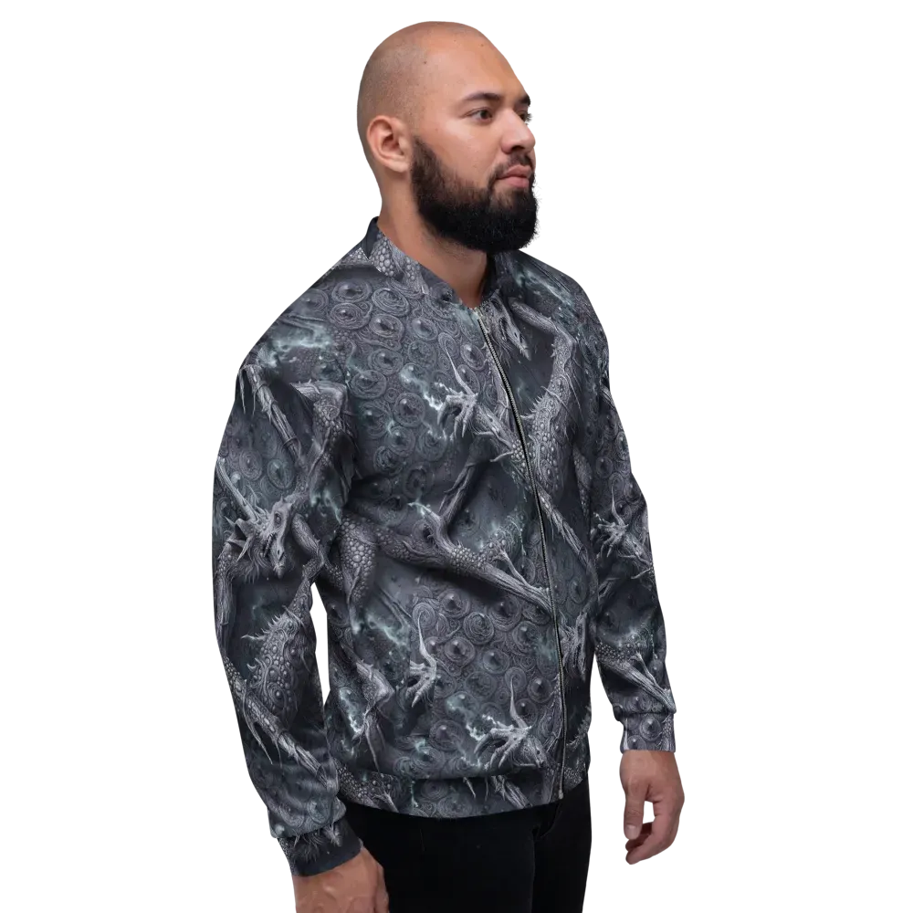 Wyrmwork on Bomber Jacket — Right