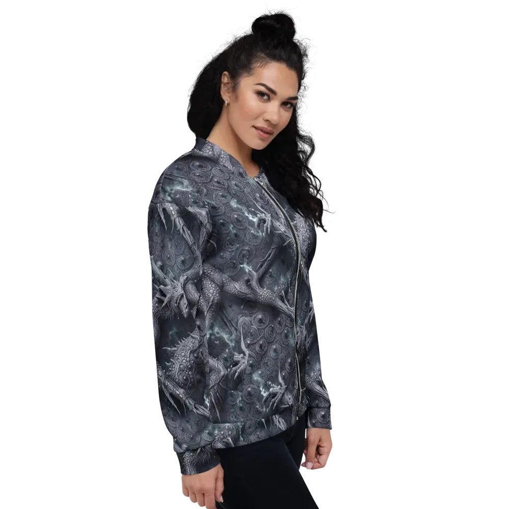 Wyrmwork on Bomber Jacket — Right