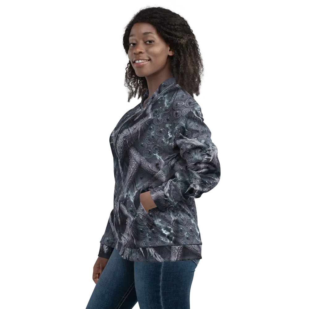 Wyrmwork on Bomber Jacket — Left