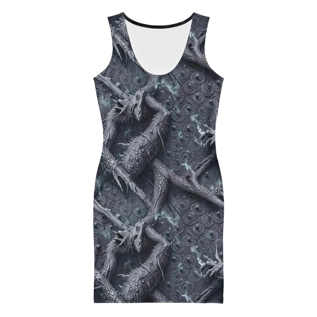 Wyrmwork on Bodycon Dress — Front