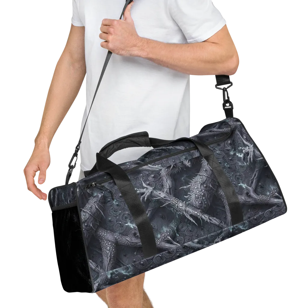Wyrmwork on Duffle Bag — Right Front