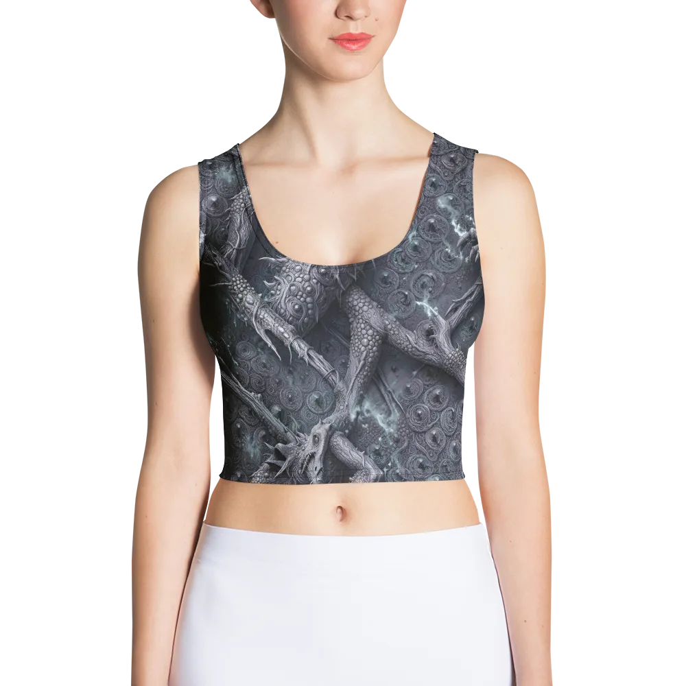 Wyrmwork on Crop Top — Front