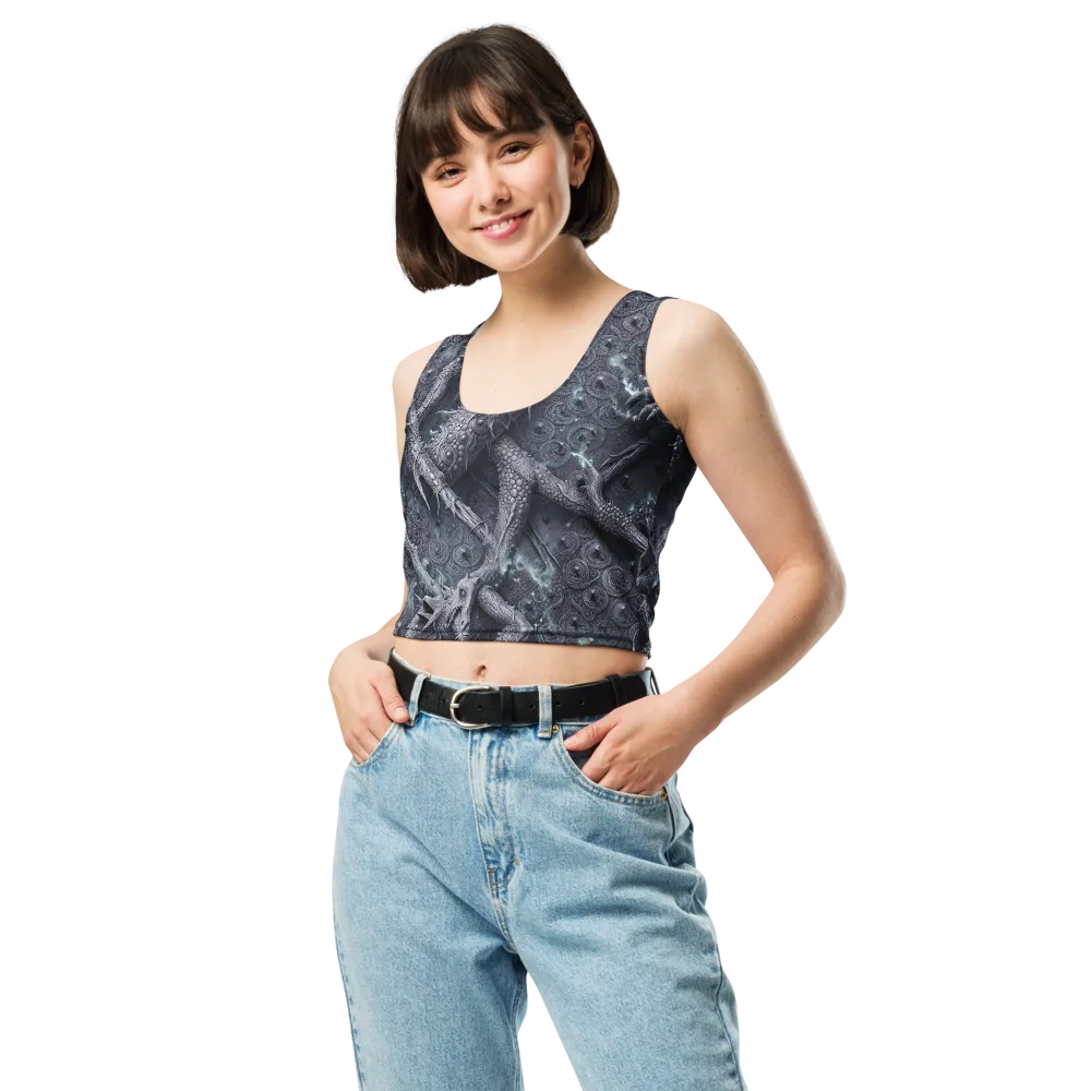 Wyrmwork on Crop Top — Front